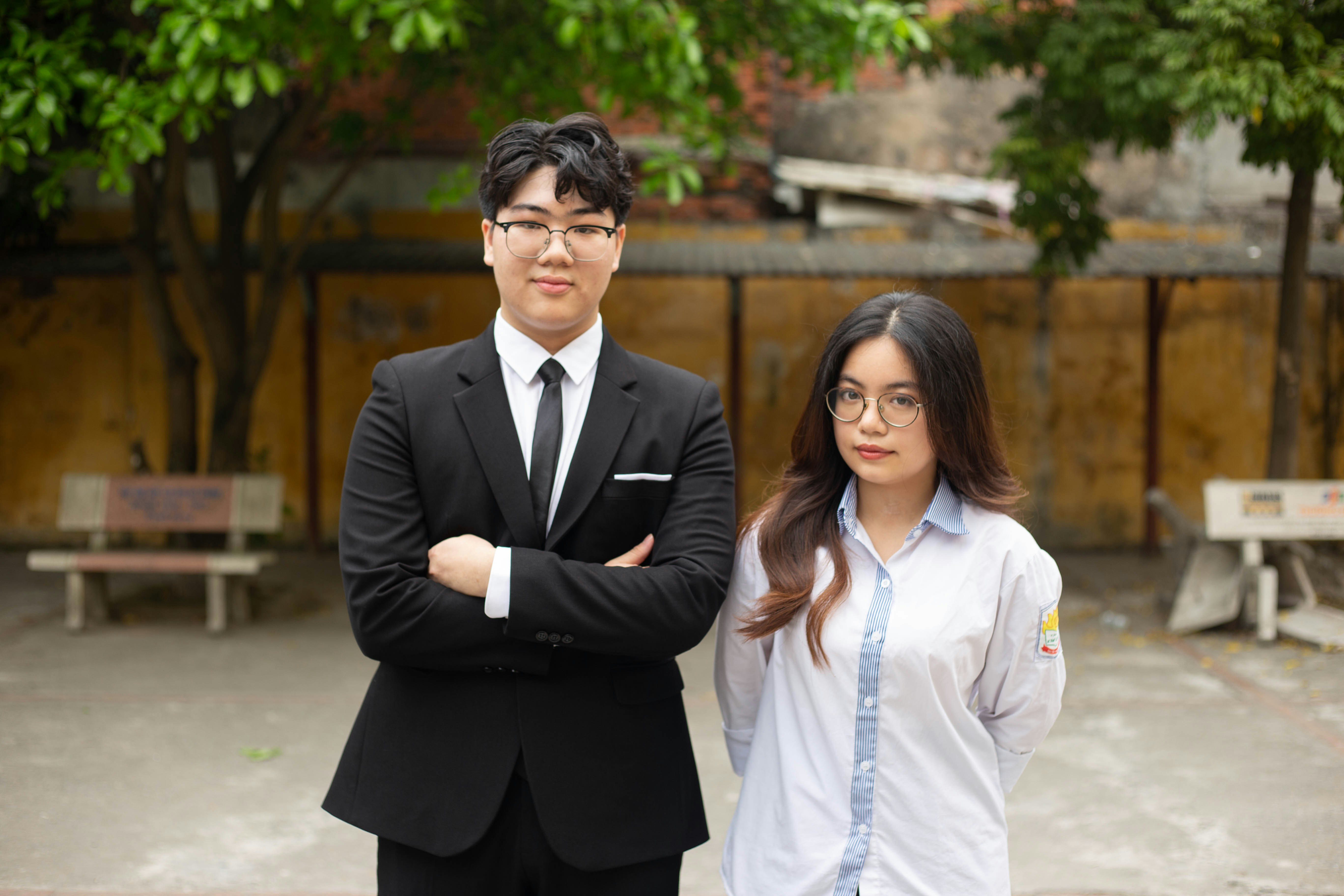 a man and a woman standing next to each other